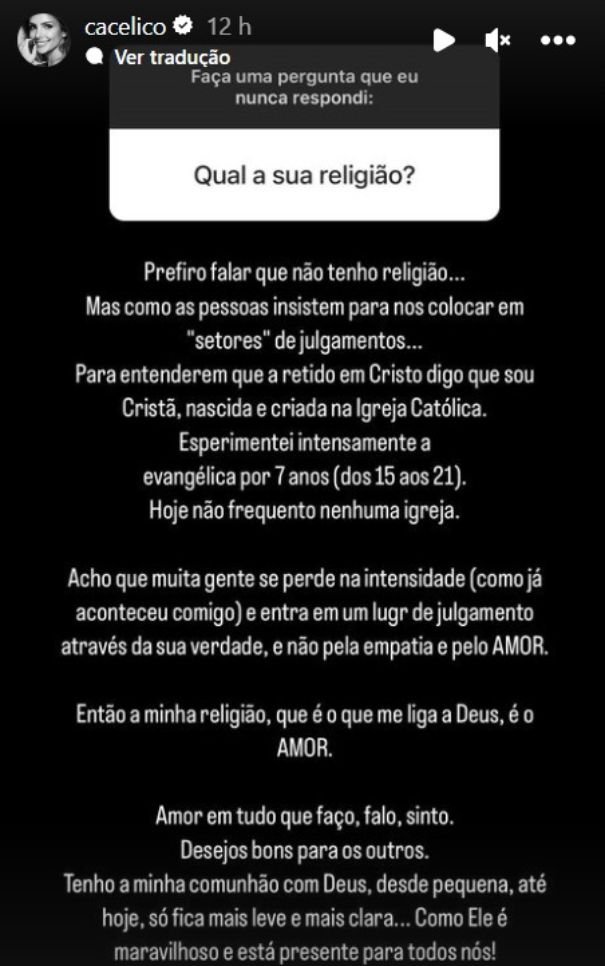 ‘Não tenho religião’, diz Carol Celico, ex-mulher de Kaká que já foi pastora da Renascer