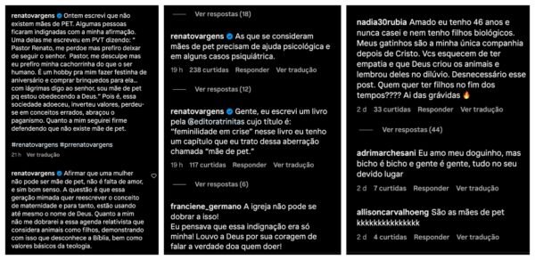 Pastor irrita seguidoras ao afirmar que não existe ‘mãe de pet’: ‘Geração mimada’
