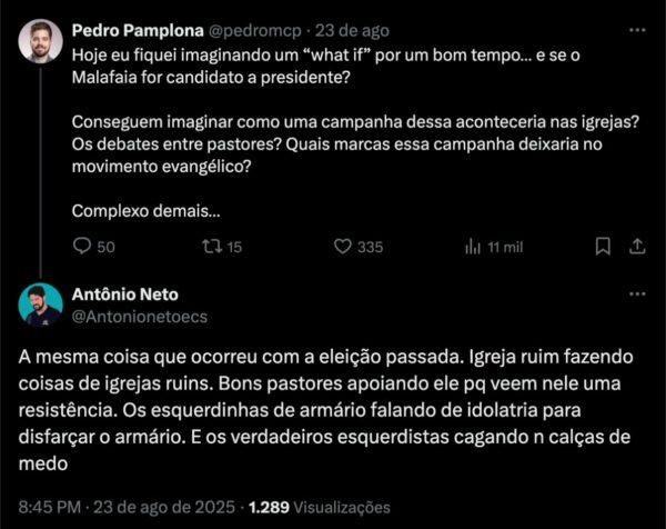 Pastores discutem eventual candidatura de Malafaia à presidência: ‘Resistência’