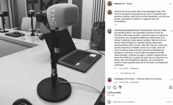 Apoio radical a Lula faz jornalista ser durar apenas 3 dias em emissora de rádio