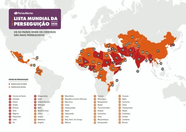 Lista Mundial de Perseguição 2026: 388 milhões de cristãos sob hostilidade no mundo
