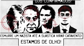 Cartaz de intolerância contra Nikolas Ferreira na UFMG.